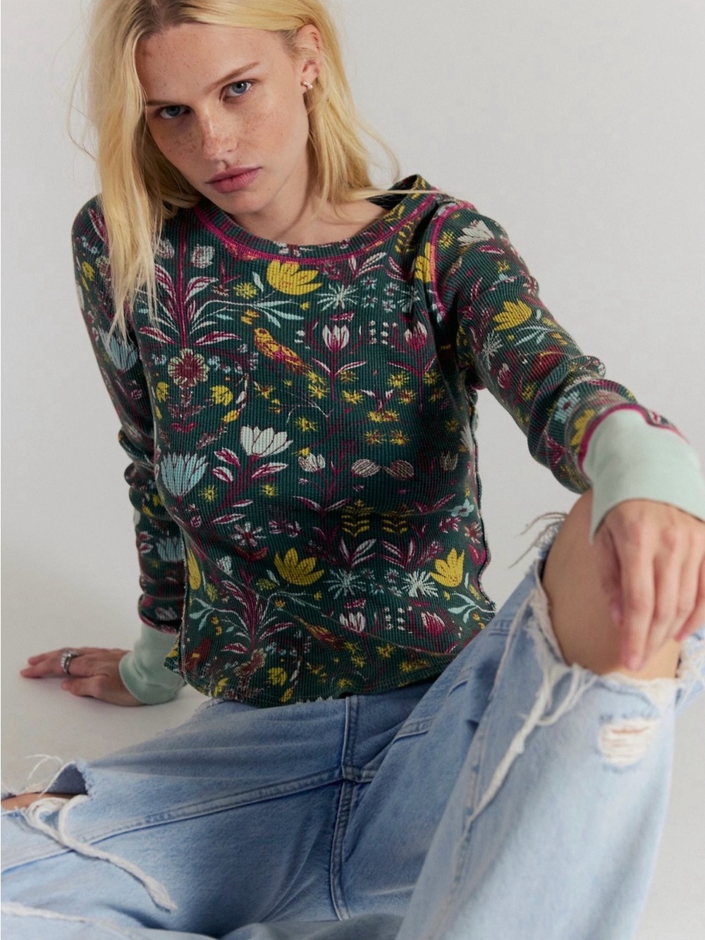 Free People We The Free Toileidays Long Sleeve Thermal